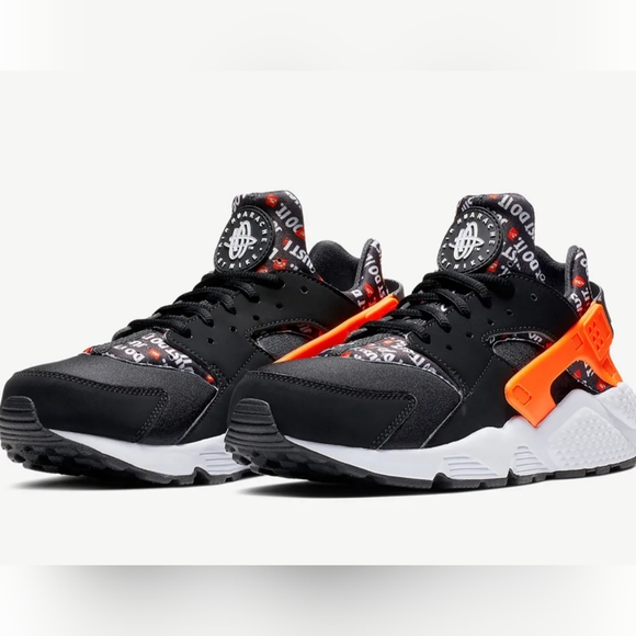 Nike Other - Nike Air Huarache just do it shoes size 9 Orange and Black